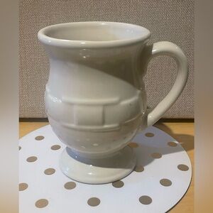 Longaberger Woven Traditions lvory Latte Mug